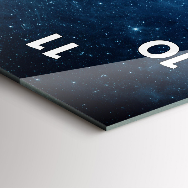 Horloge murale verticale Terre et Galaxie – NASA