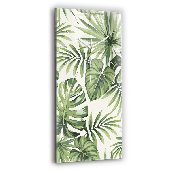 Horloge murale verticale Motif tropical