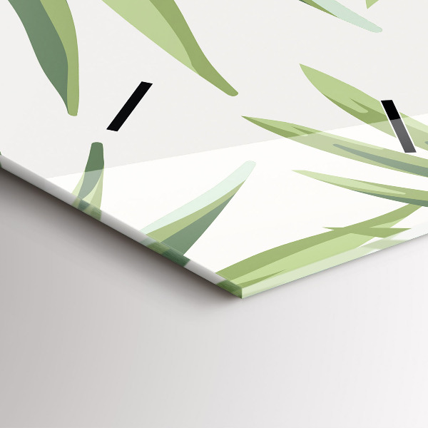 Horloge murale verticale Motif tropical