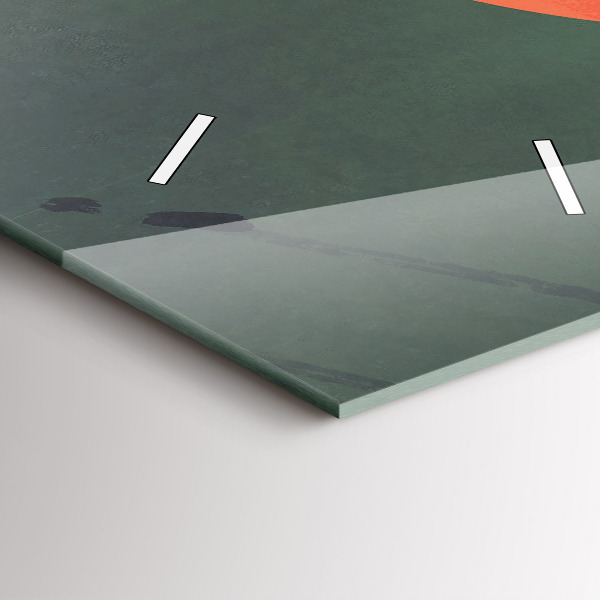 Horloge murale verticale Samouraï dans la forêt