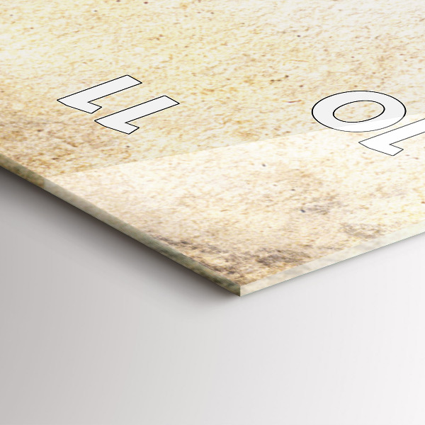 Horloge rectangulaire verticale 'Portrait abstrait d''une femme'