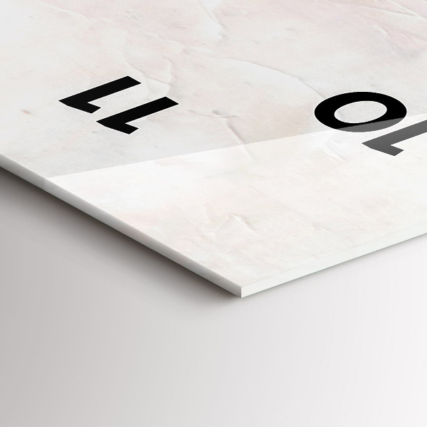 Horloge rectangulaire verticale 'Peinture à l''huile yacht mer'