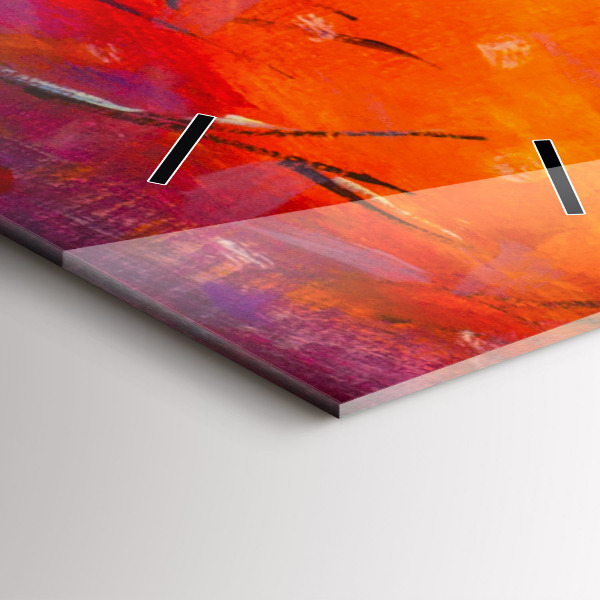 Horloge murale verticale Couple dans la forêt