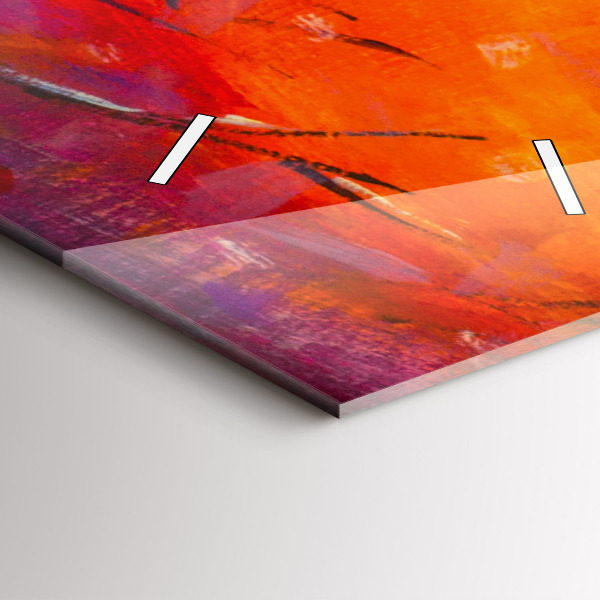 Horloge murale verticale Couple dans la forêt