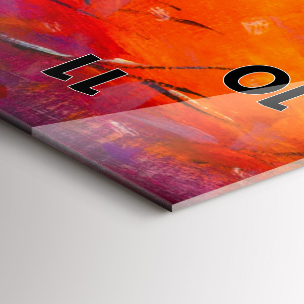 Horloge murale verticale Couple dans la forêt