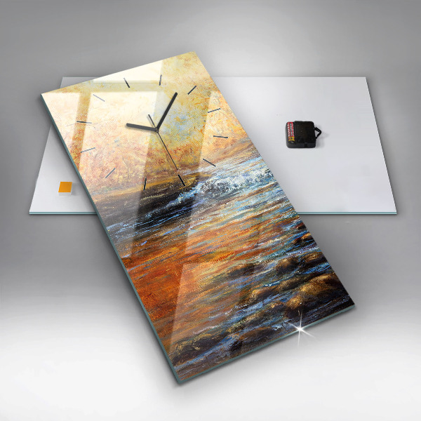 Horloge murale verticale Art artistique