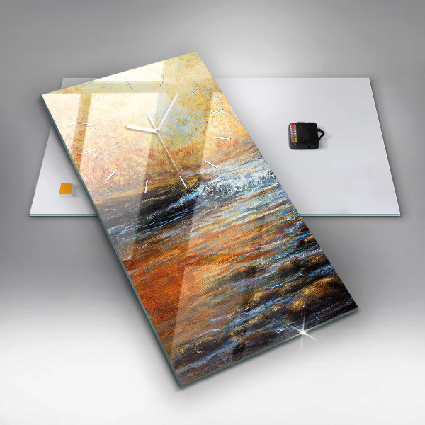 Horloge murale verticale Art artistique