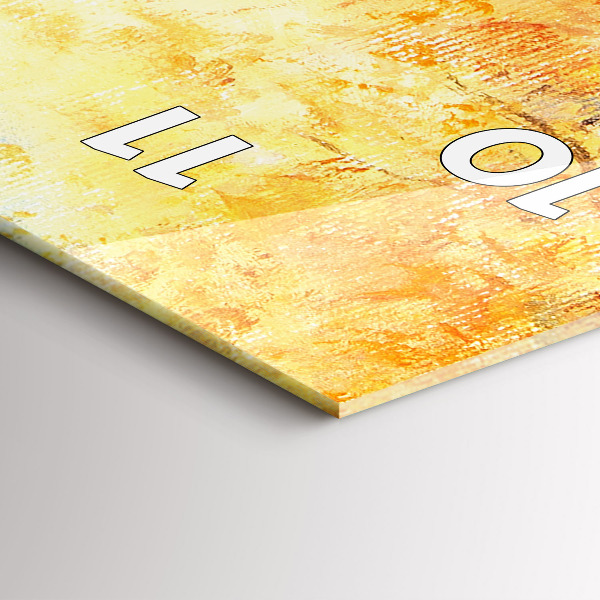 Horloge murale verticale Art artistique