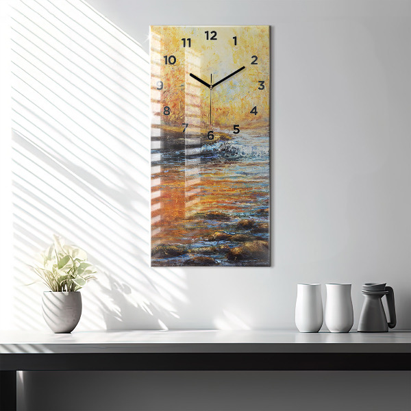 Horloge murale verticale Art artistique