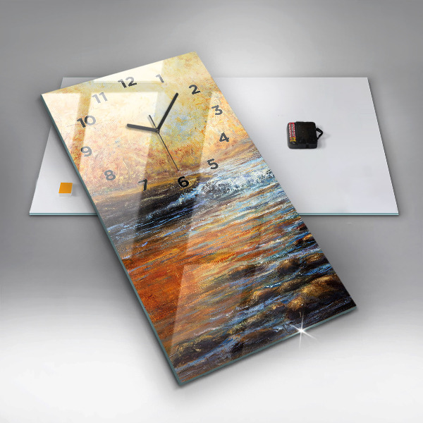 Horloge murale verticale Art artistique