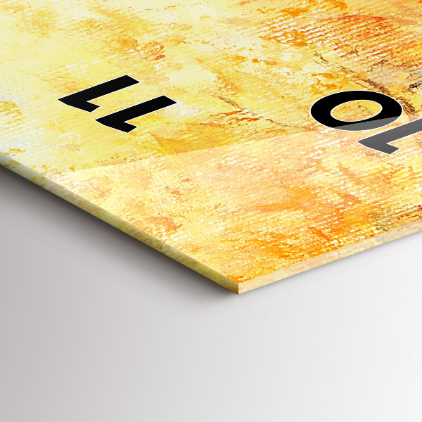 Horloge murale verticale Art artistique