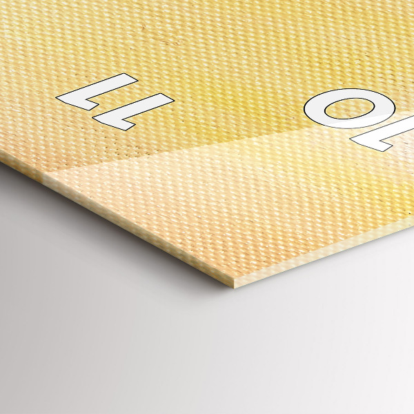 Horloge rectangulaire verticale 'Composition de l''huile dans la forêt'