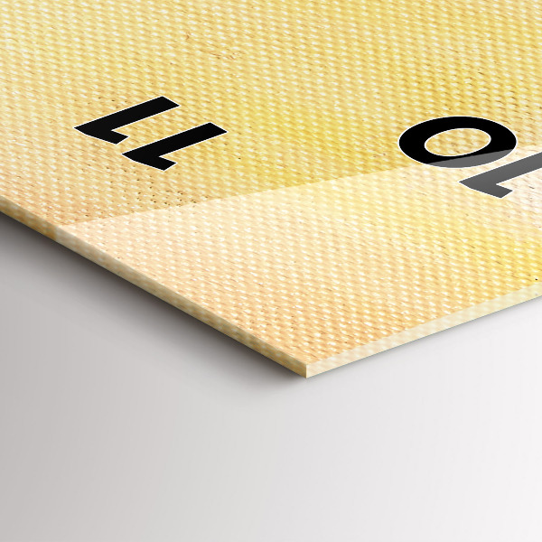 Horloge rectangulaire verticale 'Composition de l''huile dans la forêt'