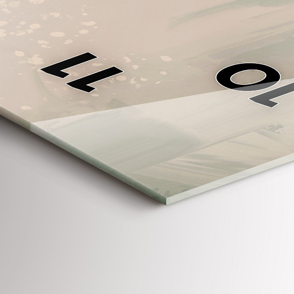 Horloge rectangulaire verticale Bateaux de pêche dans le port