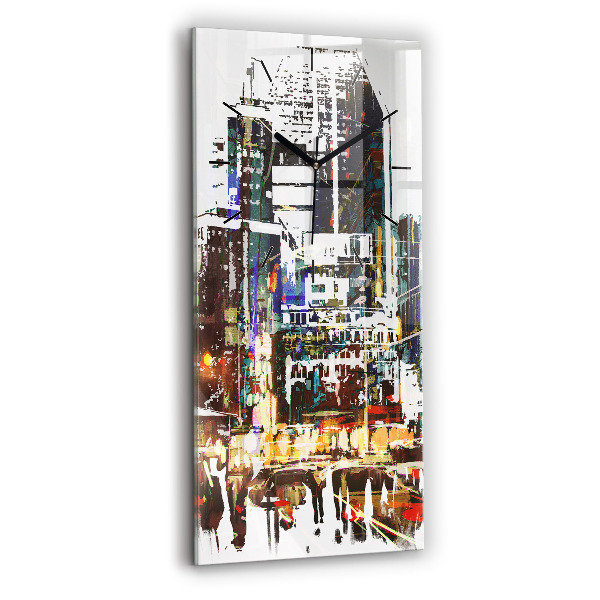 Horloge rectangulaire verticale La ville de New York
