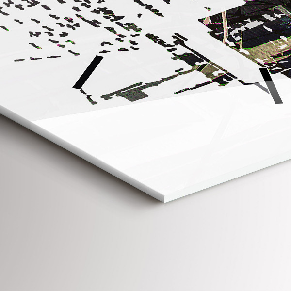 Horloge rectangulaire verticale La ville de New York