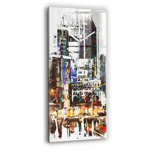 Horloge rectangulaire verticale La ville de New York
