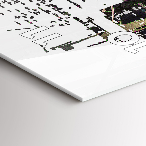 Horloge rectangulaire verticale La ville de New York