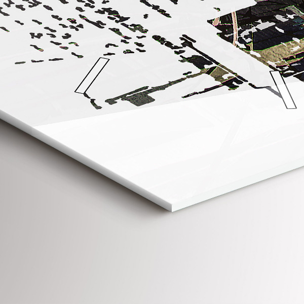 Horloge rectangulaire verticale La ville de New York