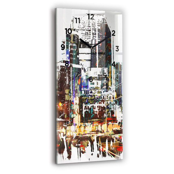 Horloge rectangulaire verticale La ville de New York