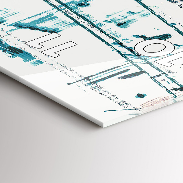 Horloge rectangulaire verticale Art de rue