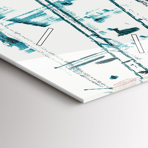 Horloge rectangulaire verticale Art de rue