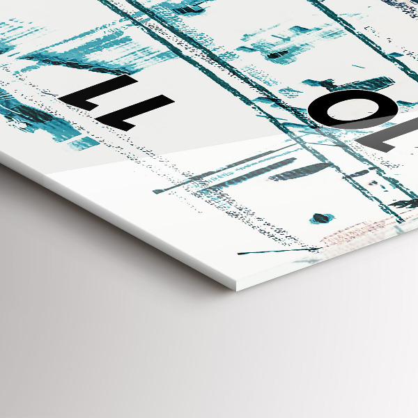 Horloge rectangulaire verticale Art de rue