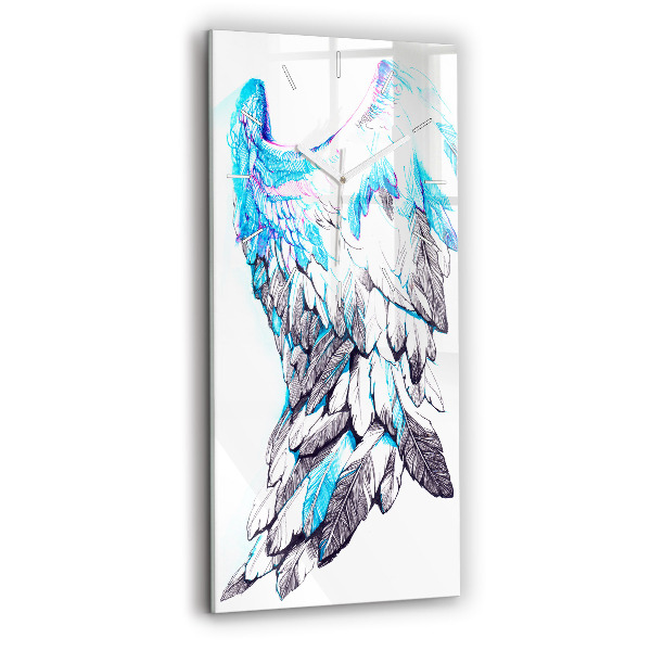 Horloge rectangulaire verticale 'Imitation d''ailes d''oiseaux'