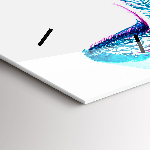 Horloge rectangulaire verticale 'Imitation d''ailes d''oiseaux'