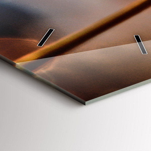 Horloge rectangulaire verticale Pissenlit avec rosée