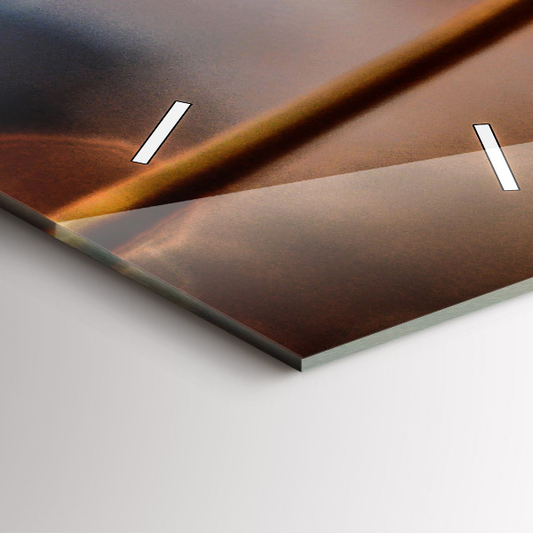 Horloge rectangulaire verticale Pissenlit avec rosée