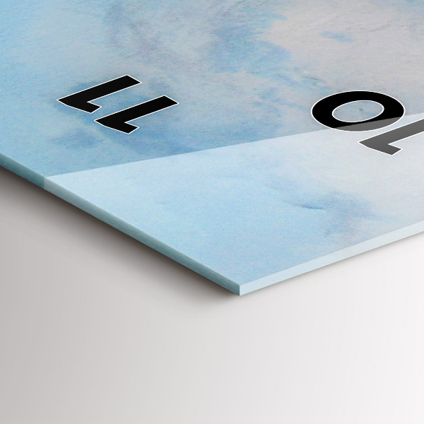 Horloge rectangulaire verticale 'Un bateau sur l''eau'