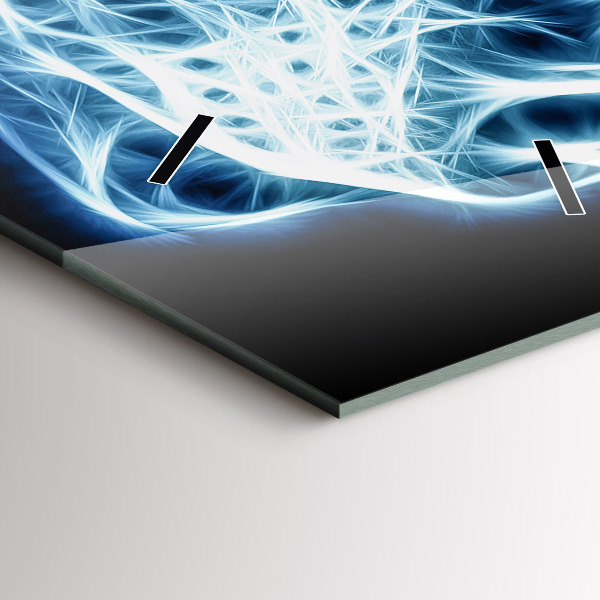 Horloge rectangulaire verticale Lion sauvage