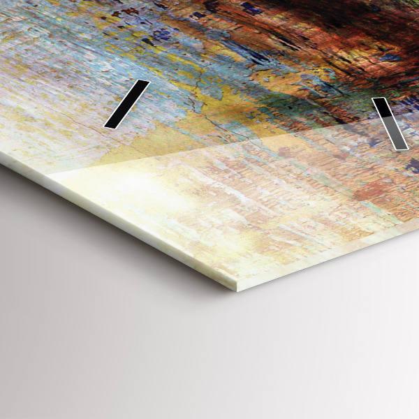 Horloge rectangulaire verticale Street Art Eye