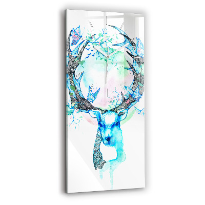 Horloge rectangulaire verticale Illustration de cerf