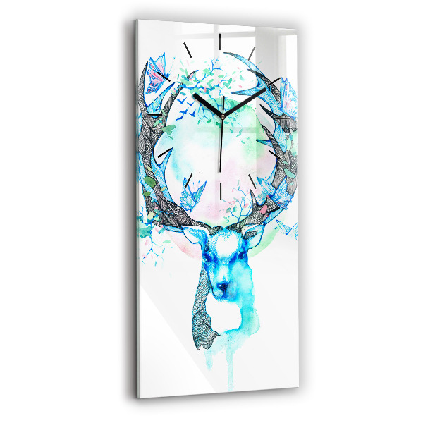 Horloge rectangulaire verticale Illustration de cerf
