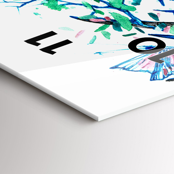 Horloge rectangulaire verticale Illustration de cerf