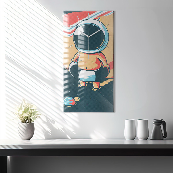 Horloge rectangulaire verticale 'L''imagination des enfants'