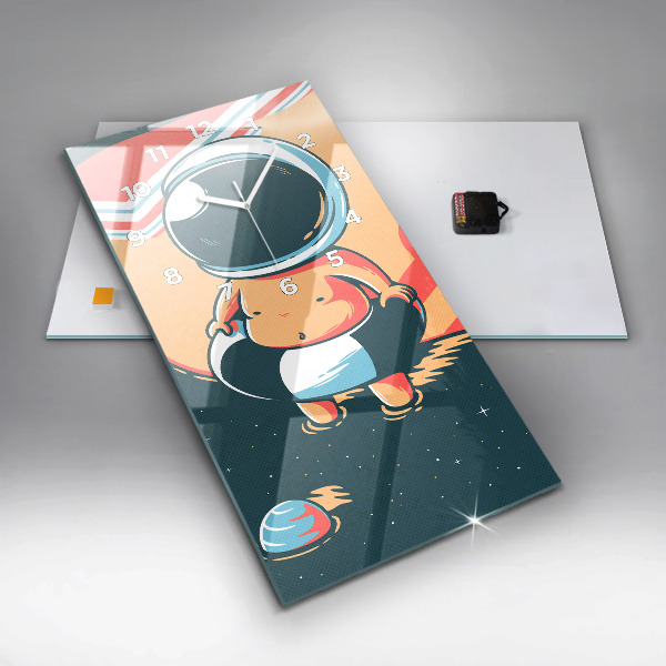 Horloge rectangulaire verticale 'L''imagination des enfants'