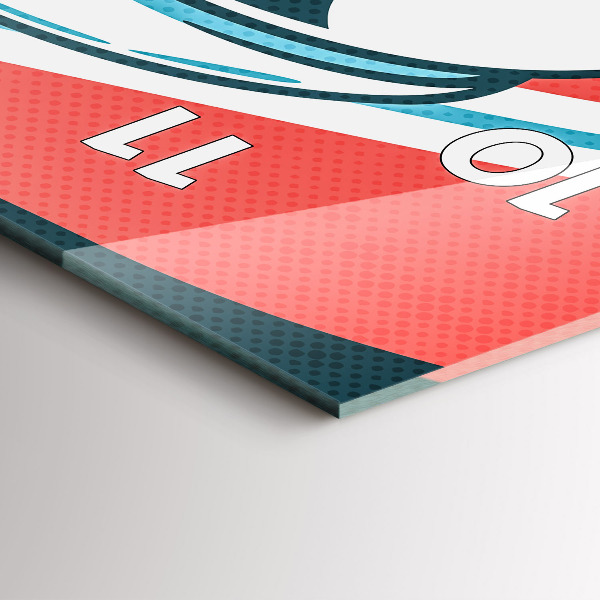 Horloge rectangulaire verticale 'L''imagination des enfants'