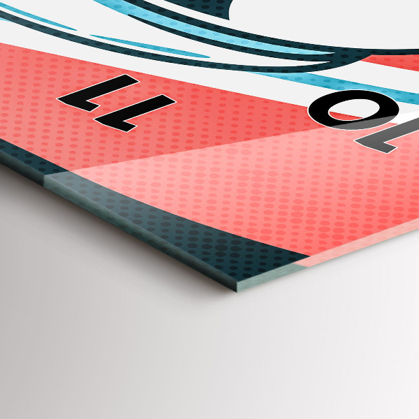 Horloge rectangulaire verticale 'L''imagination des enfants'