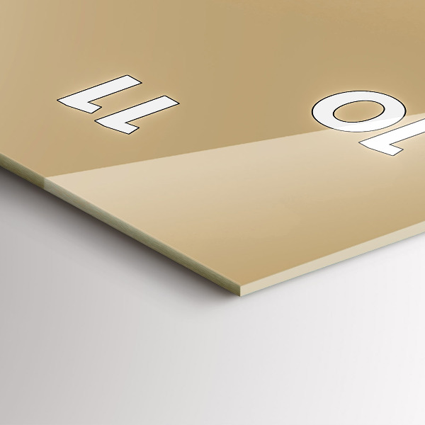 Horloge rectangulaire verticale Hibou - un signe de sagesse