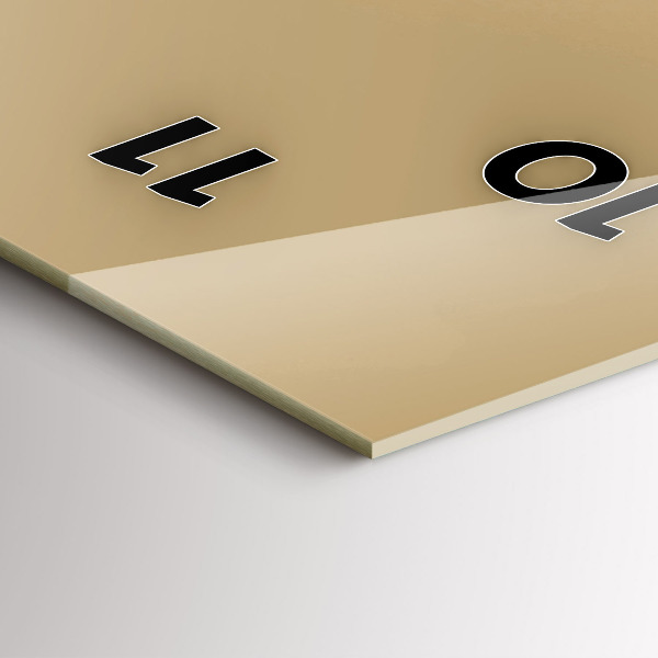 Horloge rectangulaire verticale Hibou - un signe de sagesse