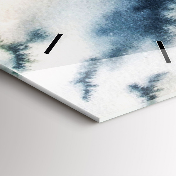 Horloge rectangulaire verticale 'Lac d''hiver de Łódka'