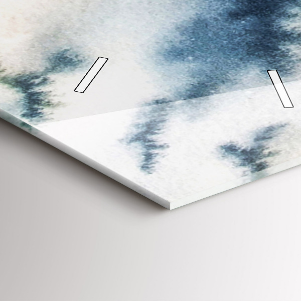 Horloge rectangulaire verticale 'Lac d''hiver de Łódka'