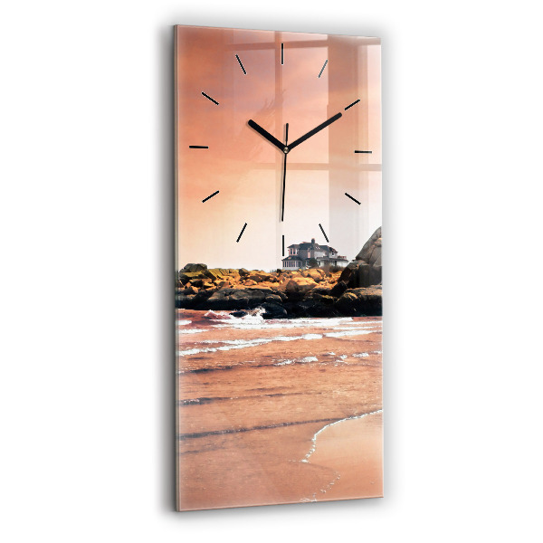 Horloge rectangulaire verticale Côte de Sherman