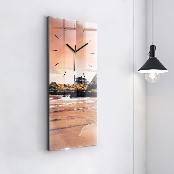 Horloge rectangulaire verticale Côte de Sherman