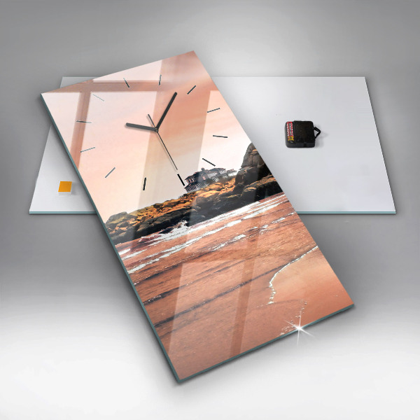Horloge rectangulaire verticale Côte de Sherman