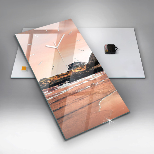 Horloge rectangulaire verticale Côte de Sherman