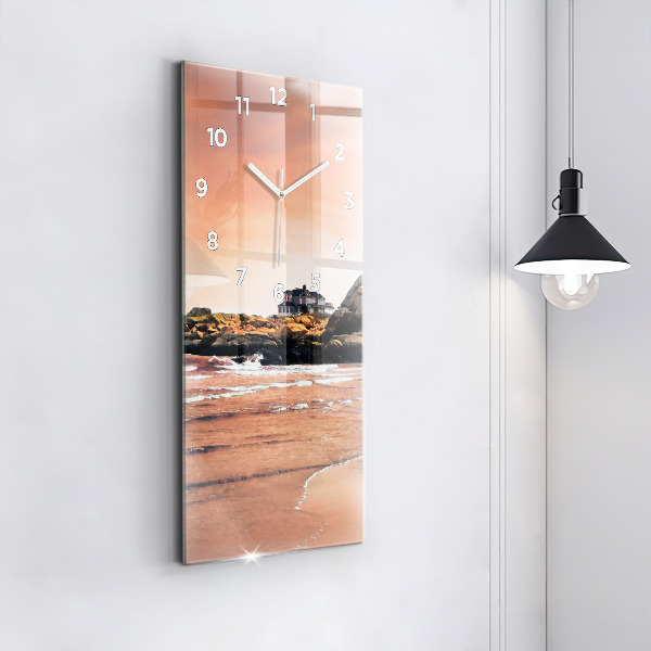 Horloge rectangulaire verticale Côte de Sherman